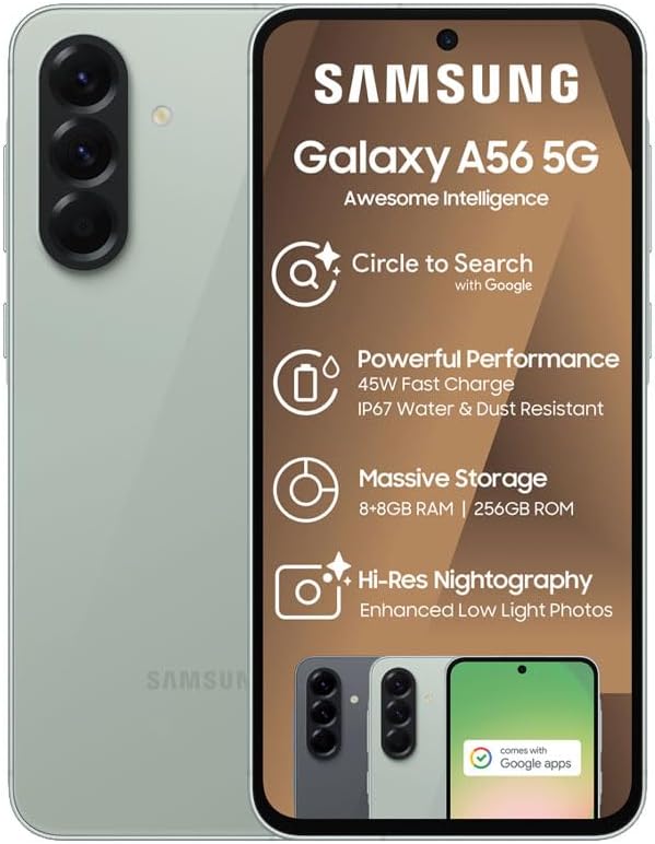 Samsung Galaxy A56 256GB 8GB RAM Awesome Olive smartphone Samsung Galaxy A56 256GB 8GB RAM Awesome Olive smartphone