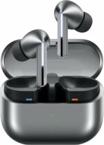 Samsung Galaxy Buds 3 Pro wireless earbuds silver with active noise cancelling and AI sound optimization
