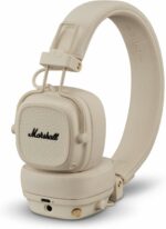 Marshall Major V Bluetooth headphones cream with 100 hours battery