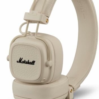 Marshall Major V Bluetooth headphones cream with 100 hours battery