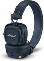 Marshall Major V Bluetooth headphones midnight blue with 100 hours battery
