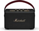 Marshall Kilburn III portable Bluetooth speaker black and brass dust and water resistant