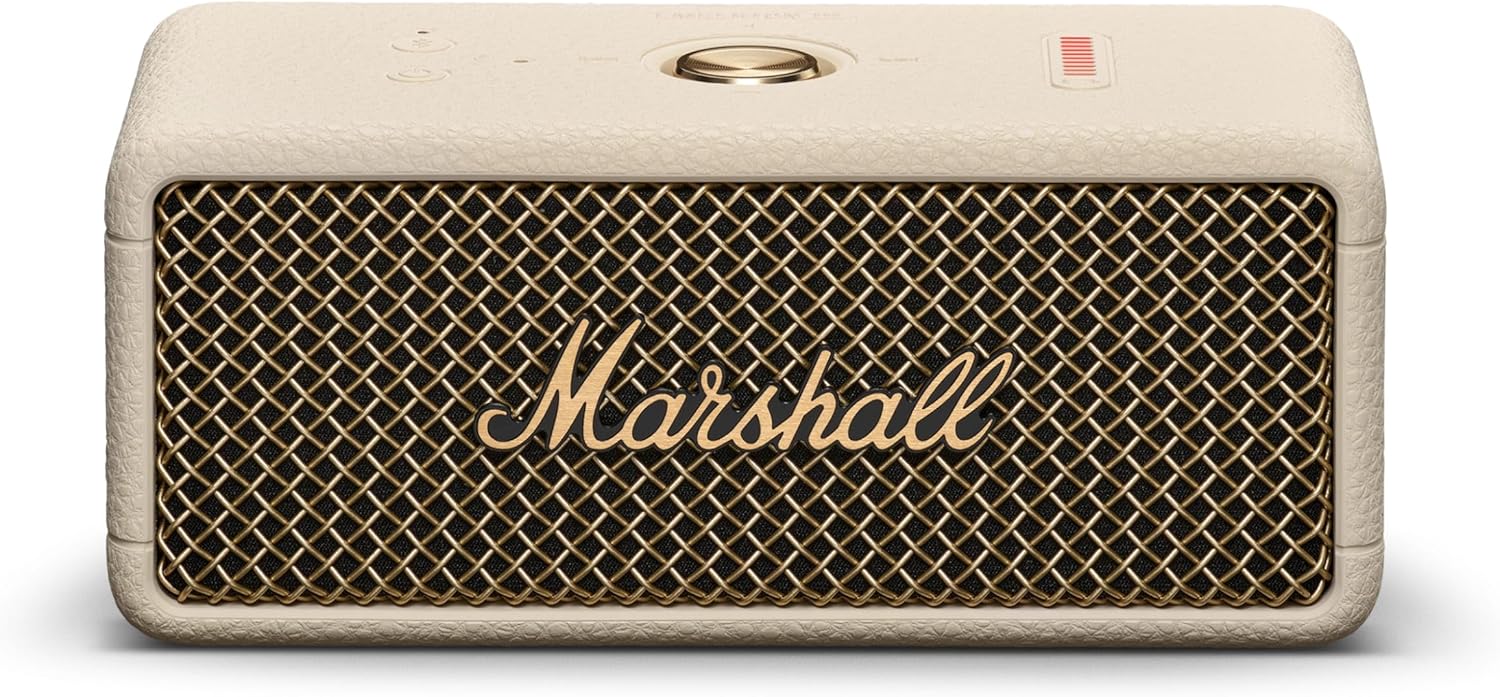Marshall Emberton III Portable Bluetooth Speaker Cream Marshall Emberton III portable Bluetooth speaker cream with 32 hours battery