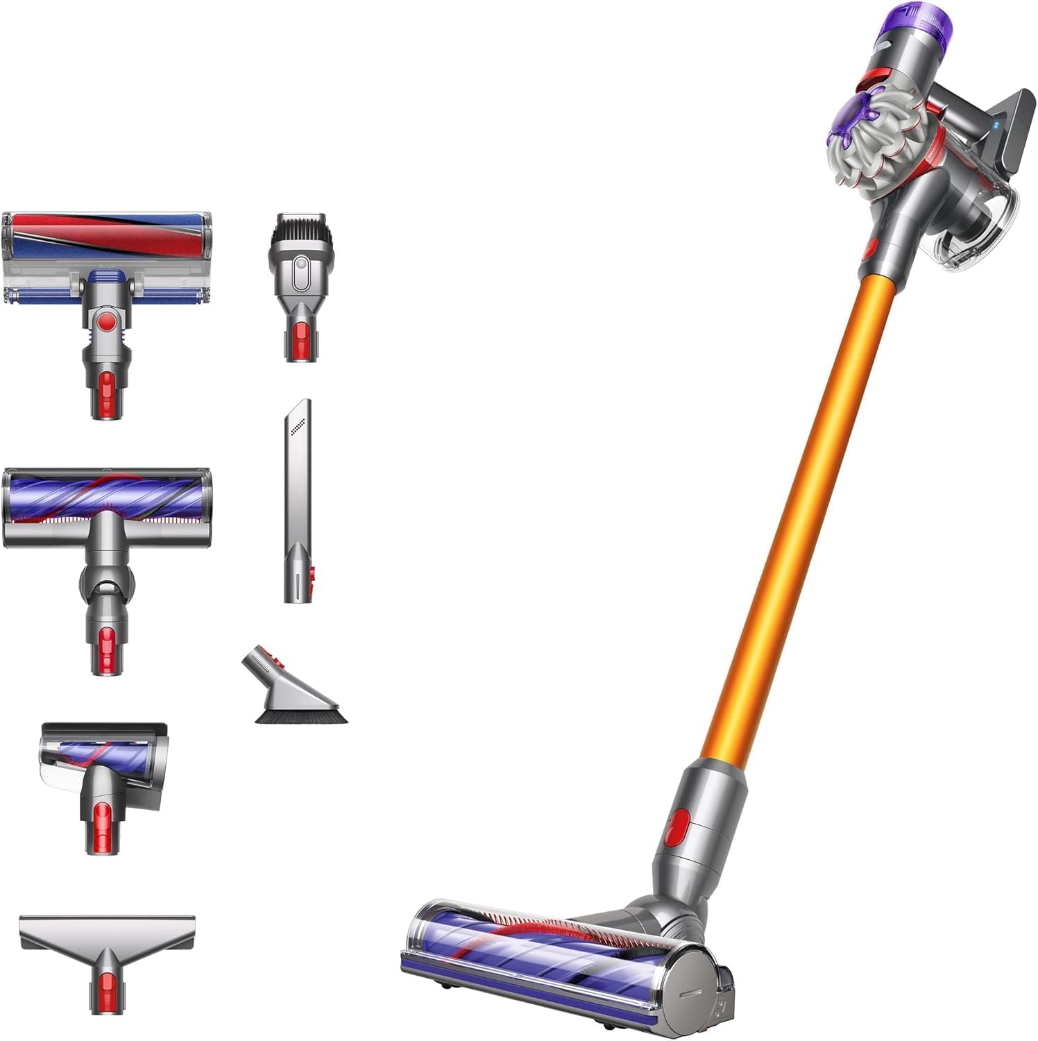 Dyson V8 Absolute Cordless Vacuum Dyson V8 Absolute, Yellow Silver Cordless Vacuum Cleaner