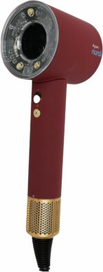 Dyson Supersonic Nural hair dryer red velvet gold intelligent heat control