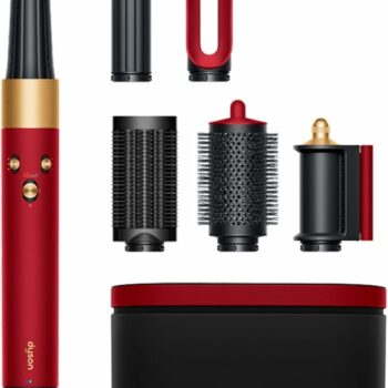 Dyson Airwrap limited edition red velvet gold hair styler