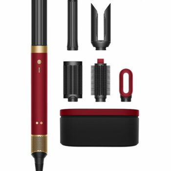 Dyson Airwrap Co-anda 2X straight wavy red velvet gold styler