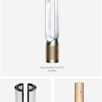 Dyson TP12 Purifier Cool De-NOx air purifier fan white and gold