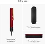 Dyson Airstrait HT01 wet to dry red velvet gold straightener