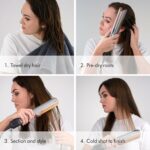 Dyson Airstrait HT01 Prussian Blue wet to dry hair straightener airflow styling