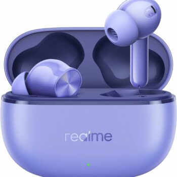 realme Buds T200 Lite Aurora Purple earbuds case