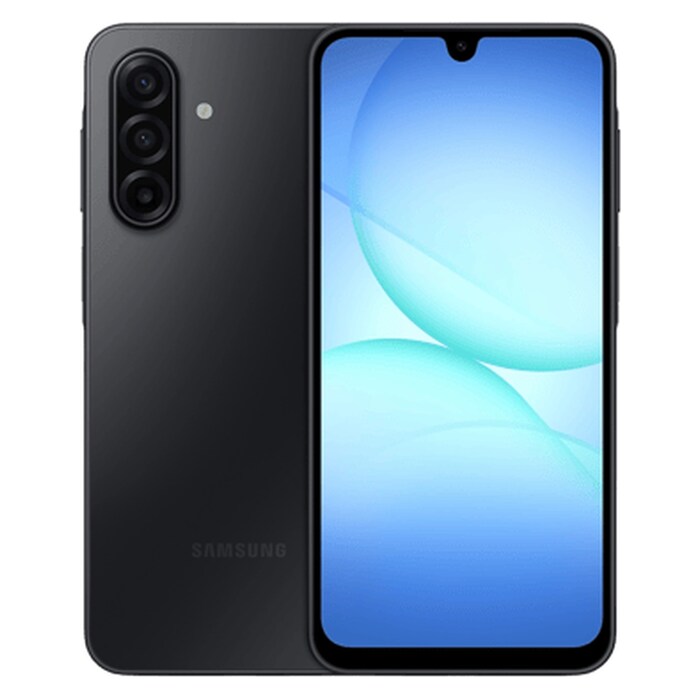 Samsung Galaxy A17 Smartphone LTE Black 128GB Samsung Galaxy A17 LTE Black 128GB Dual SIM Smartphone Front and Back View