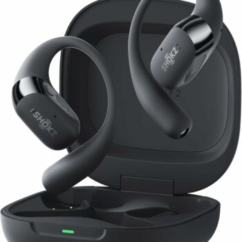 Shokz OpenFit 2 Plus open-ear wireless headphones Black with Dolby Audio, soft ear hooks, 48-hour battery life, and IP55 water resistance