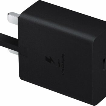 Samsung official 45W travel adapter UK plug with USB Type-C cable black